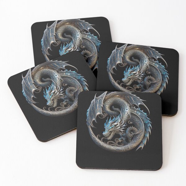 Aperçu de l'œuvre Art de dragon bleu fantastique créée et vendue par FantasySoul.