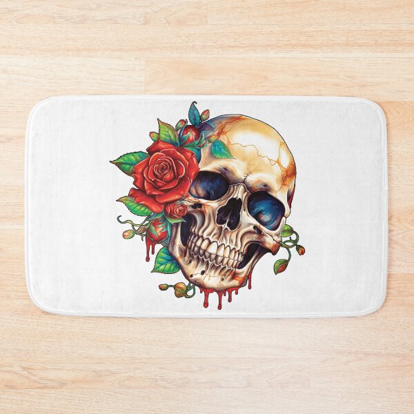 Item preview, A Rose & Skull for a fitting Tattoo designed and sold by Rickie Pauley.