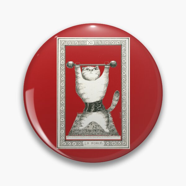 Item preview, La Force: Carte majeure du tarot, cadeau ensorcelant pour les amoureux des chats designed and sold by gatteria.