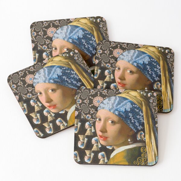 Item preview, My Girl With A Pearl Digital Collage  designed and sold by Jaraart.