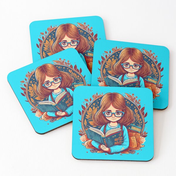 Item preview, Young Book Lover Girl Holding Her Favourite Novel from the Library   designed and sold by bobbi-gyre.