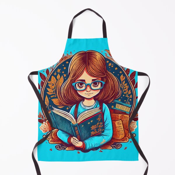 Item preview, Young Book Lover Girl Holding Her Favourite Novel from the Library designed and sold by bobbi-gyre.