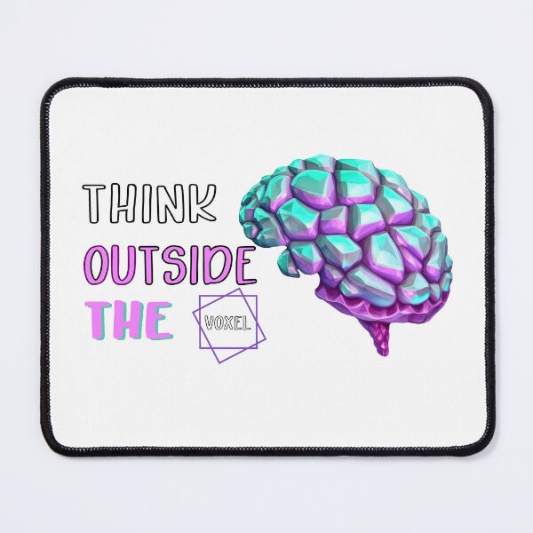 Item preview, Think outside the voxel. Think outside the box, modern and stylish motivational slogan with quotes.  designed and sold by Anastasiia Yurevych.