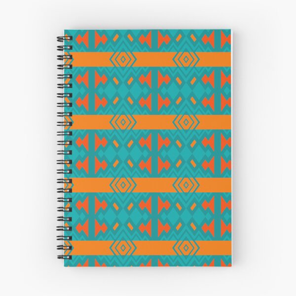 Artikelvorschau, Geometrien in Aquamarin und Orange entworfen und verkauft von Sheldon Stewart.