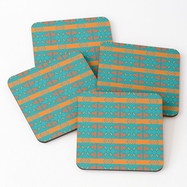 Item preview, Geometrics in Teal and Orange designed and sold by Sheldon Stewart.