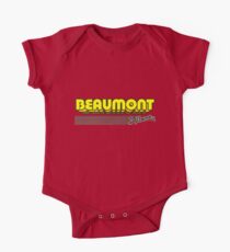 Beaumont, Alberta | Retro Stripes One Piece - Short Sleeve