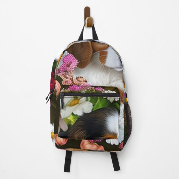 Artikelvorschau, Glückliche süße Welpen und Blumen mit Liebe von Brandon Cable entworfen und verkauft von BrandonArtWorld.