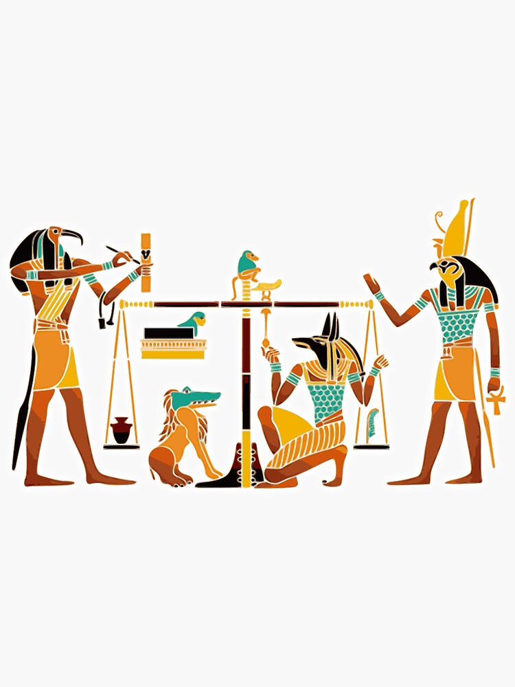 WEIGHING THE SOUL. Egyptians. Egyptian. by TOMSREDBUBBLE