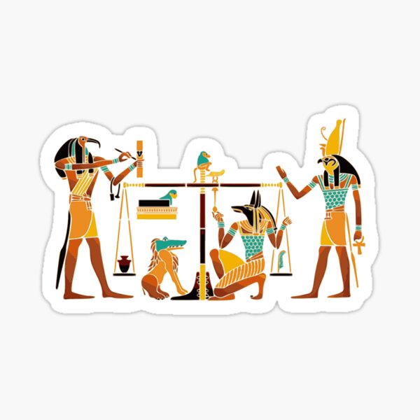 WEIGHING THE SOUL. Egyptians. Egyptian. Sticker