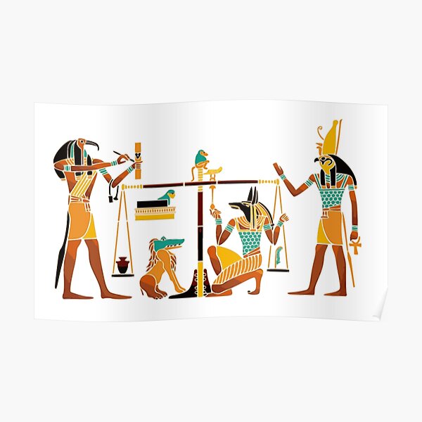 WEIGHING THE SOUL. Egyptians. Egyptian. Poster