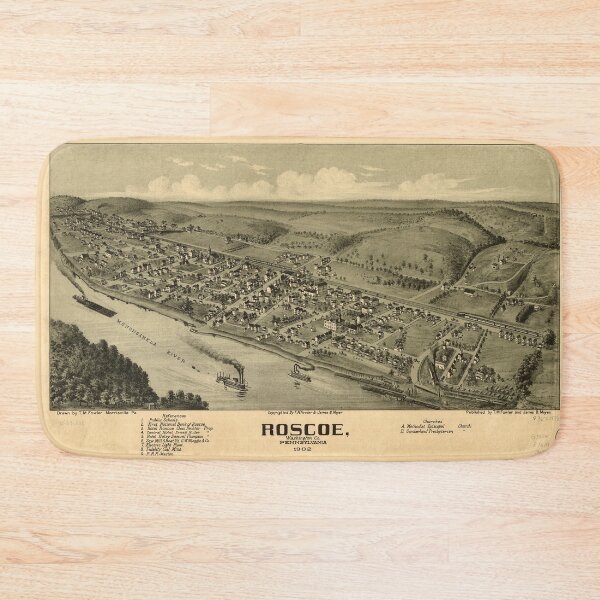 Item preview, Roscoe, Pennsylvania (1902) designed and sold by allhistory.