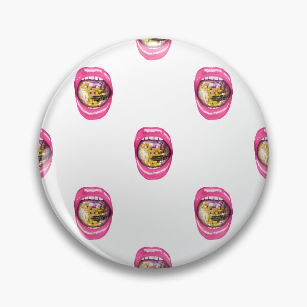 Artikelvorschau, Disco mouth pattern pastel yellow- white background entworfen und verkauft von Studio Lydia  Lovely.