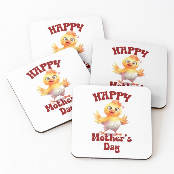 Item preview, Cute Chicken Happy Mothers Day designed and sold by ittybittyowl.