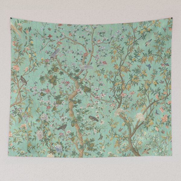 Item preview, Chinoiserie Wall Mural Peaceful Day designed and sold by Kristina  Sale.