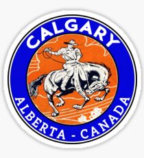 Calgary Alberta Canada Cowboy Horse Stampede Rodeo Sticker