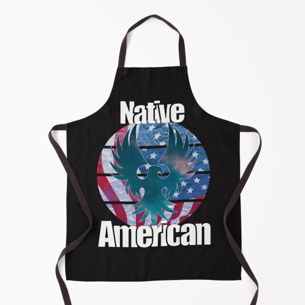 Item preview, Native American with eagle and flag designed and sold by CarrieTDesigns.