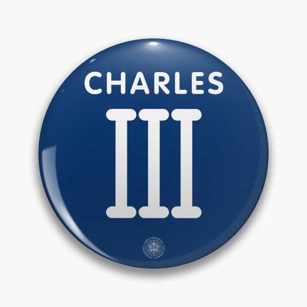 Item preview, Charles III Player Jersey Kit in White on Blue Black designed and sold by ArtCounts.