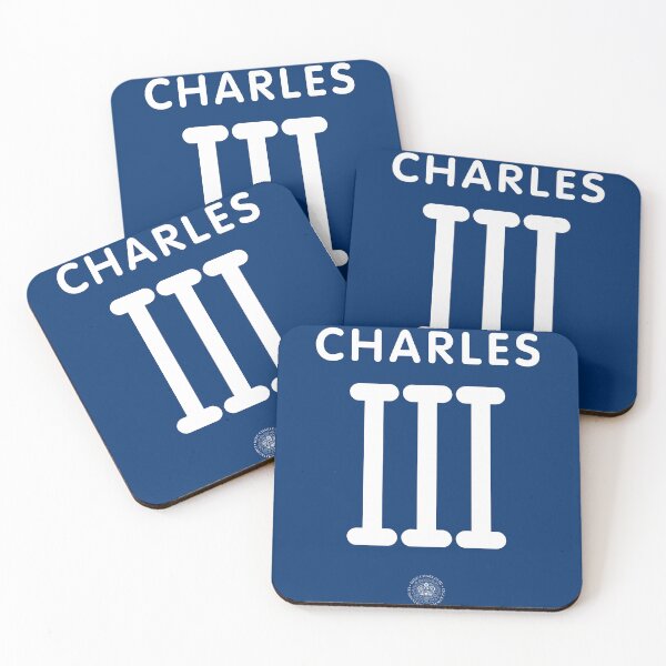 Item preview, Charles III Player Jersey Kit in White on Blue Black designed and sold by ArtCounts.