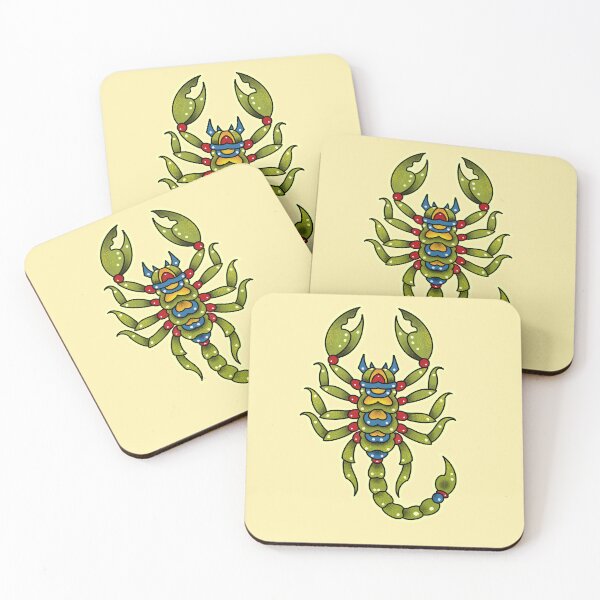 Item preview, Scorpion tattoo, neotraditional style designed and sold by weilertsen.
