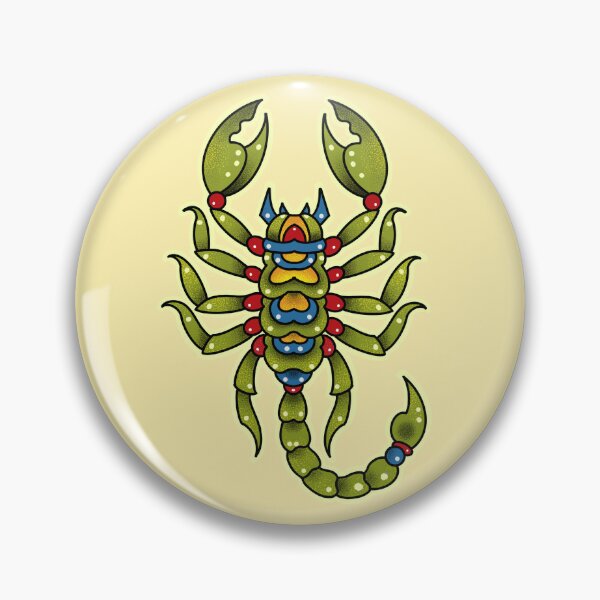 Item preview, Scorpion tattoo, neotraditional style designed and sold by weilertsen.