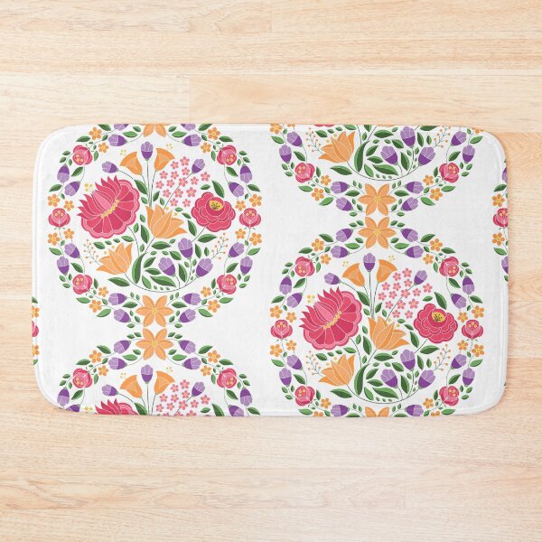 Item preview, Kalocsai folk art flowers circle pattern designed and sold by Kormix.