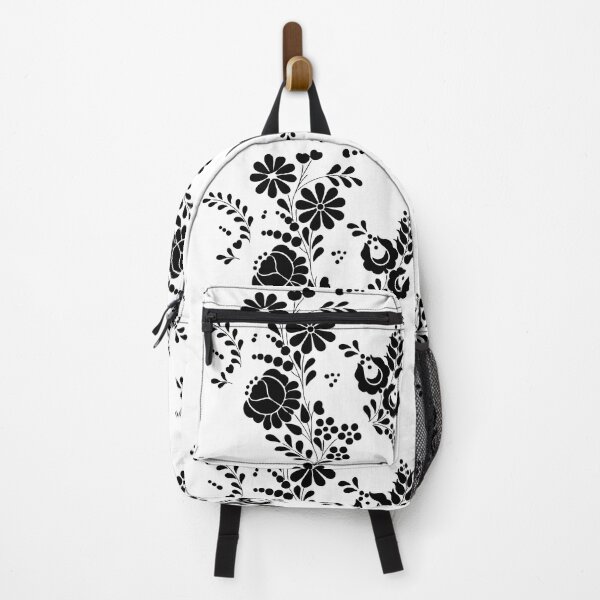Item preview, Kalocsai folk art black flowers designed and sold by Kormix.