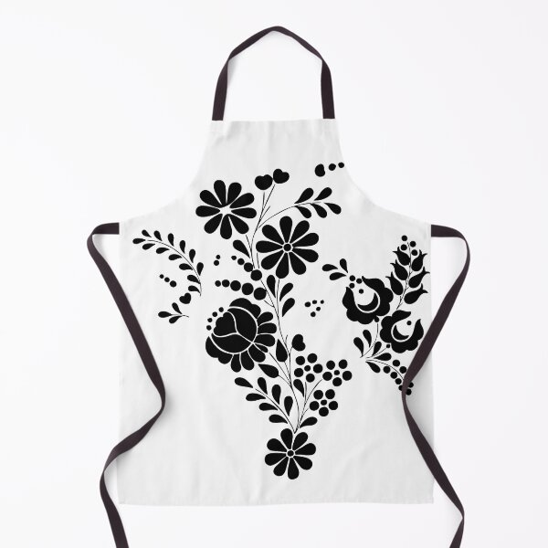 Item preview, Kalocsai folk art black flowers designed and sold by Kormix.