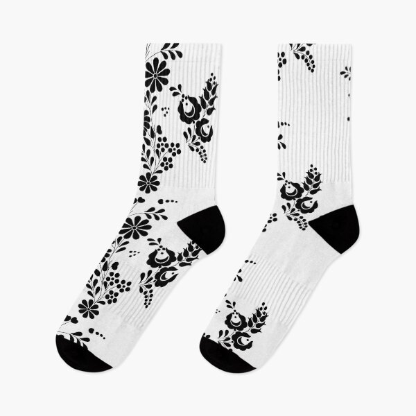 Item preview, Kalocsai folk art black flowers designed and sold by Kormix.