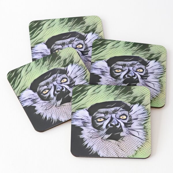 Item preview, Lemur Head In Pointillism designed and sold by Fearless-Fox.