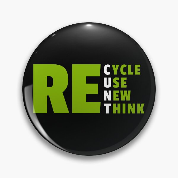 Item preview, Recycle, reuse, renew, rethink designed and sold by Bunchable.