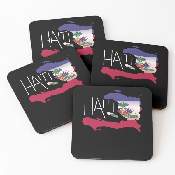Item preview, Retro Haitian Flag Haiti Map Art  designed and sold by MrEddie10.