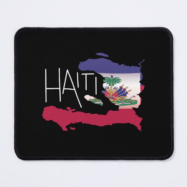 Item preview, Retro Haitian Flag Haiti Map Art designed and sold by MrEddie10.