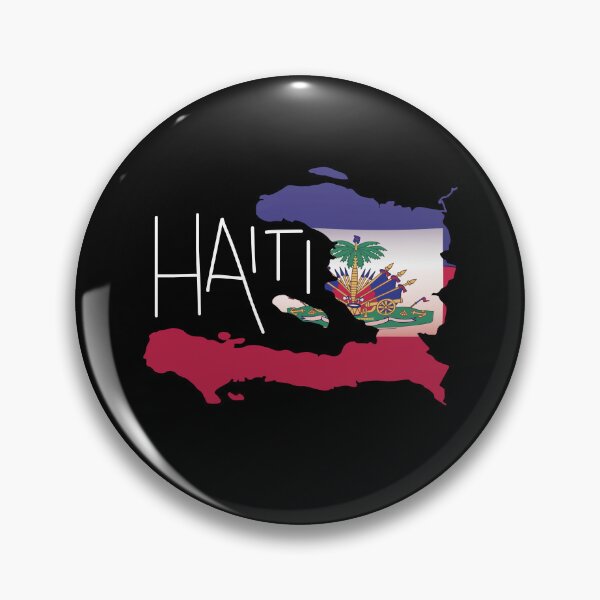 Item preview, Retro Haitian Flag Haiti Map Art  designed and sold by MrEddie10.