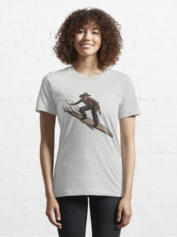 Skateboard Cowboy Essential T-Shirt for Sale by CleverILY