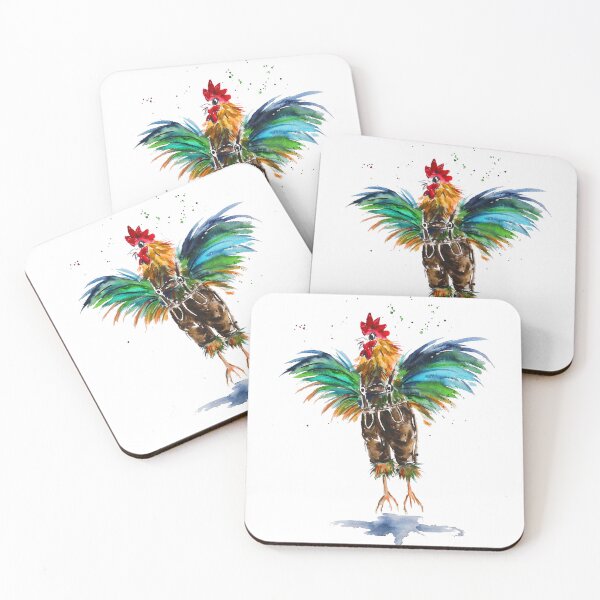 Item preview, Rooster flying 10CP4040 designed and sold by CorneliaPilz.