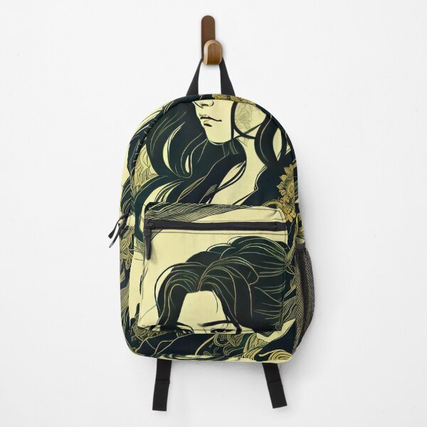 Item preview, Japanese wood cut wild girl 1 designed and sold by ROBIN MACGREGOR.