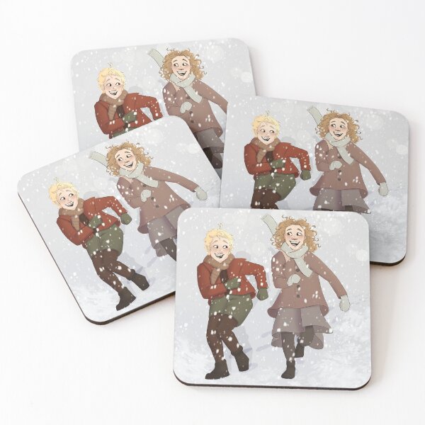 Item preview, Liesel and Rudy in the snowy weather! designed and sold by christinaeline.