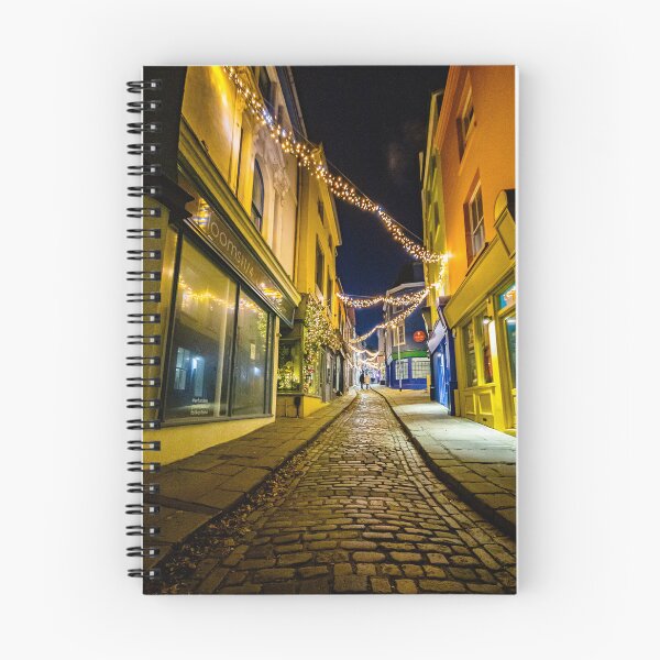 Item preview, The Old High Street, Folkestone, by night  designed and sold by MartinWood.