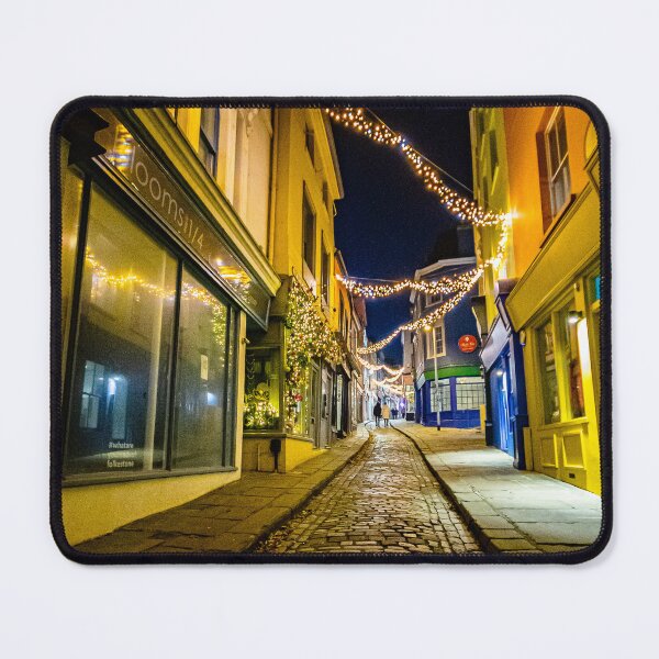 Item preview, The Old High Street, Folkestone, by night  designed and sold by MartinWood.