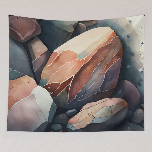 Item preview, Rocks in Watercolor designed and sold by shokA Design.