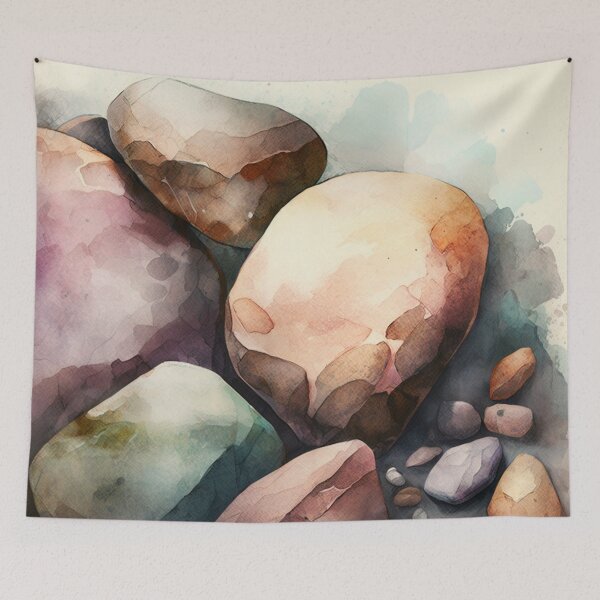 Item preview, Rocks in Watercolor designed and sold by shokA Design.