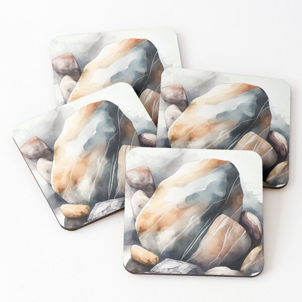 Item preview, Rocks in Watercolor designed and sold by shokA Design.