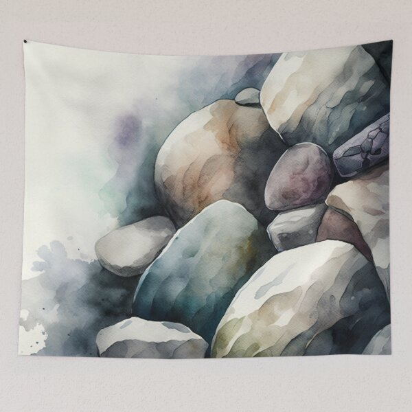 Item preview, Rocks in Watercolor designed and sold by shokA Design.