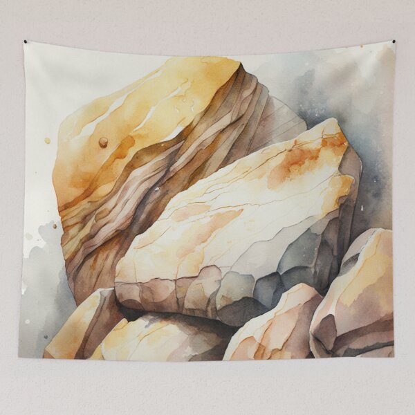 Item preview, Rocks in Watercolor designed and sold by shokA Design.