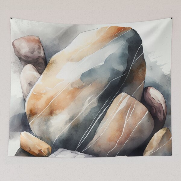 Item preview, Rocks in Watercolor designed and sold by shokA Design.