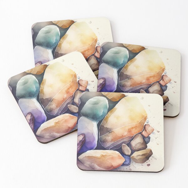 Item preview, Rocks in Watercolor designed and sold by shokA Design.