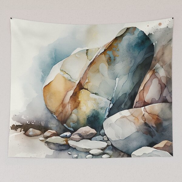 Item preview, Rocks in Watercolor designed and sold by shokA Design.