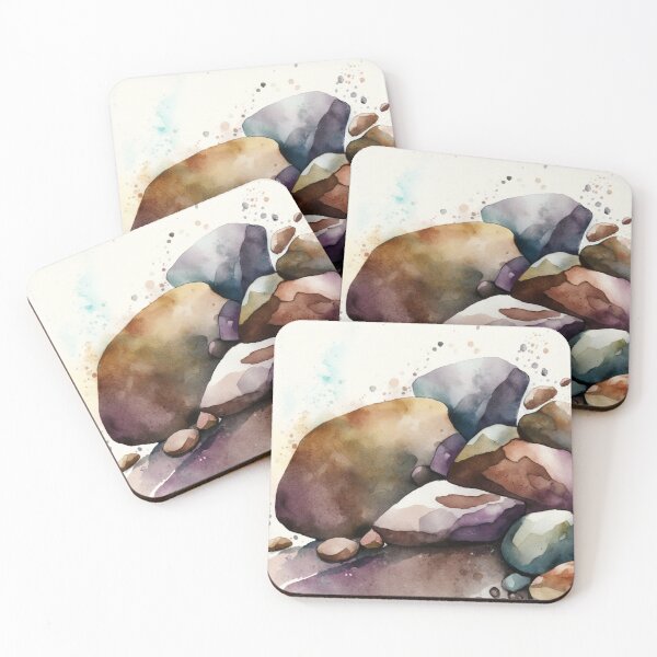 Item preview, Rocks in Watercolor designed and sold by shokA Design.