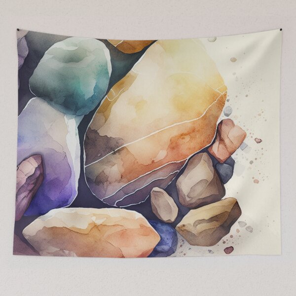 Item preview, Rocks in Watercolor designed and sold by shokA Design.