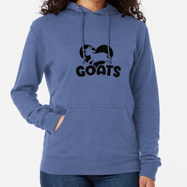 Love Goats Show off your love for goats with this perfect t-shirt gift for goat riders, goat milk drinkers, and crazy goat ladies and dads! Get this tee now and embrace your inner goat lover! Lightweight Hoodie